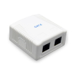GEMBIRD NCAC-2U6-01 CAT6 UTP 2-PORT SURFACE MOUNT BOX