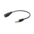 cablexpert cca 419 35mm 4 pin audio cross over adapter cable black photo