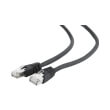 CABLEXPERT PP6A-LSZHCU-BK-0.5M S/FTP CAT. 6A LSZH PATCH CORD 0.5M BLACK