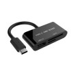 gembird uhb cr3 02 compact usb type c sdxc combo card reader black photo