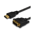 savio cl 139 cable hdmi 19pin male dvi 18 1 male 18 m black gold terminals photo