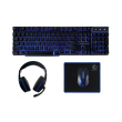 rebeltec wired gaming set keyboard headphones mouse mouse pad sherman photo