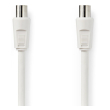 nedis csgt40000wt50 antenna cable rf male to rf female 5m white photo