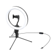 baseus live stream holder table stand 25cm light ring black photo