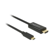 DELOCK 85260 CABLE USB TYPE-C MALE > HDMI MALE (DP ALT MODE) 4K 30 HZ 3 M BLACK