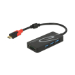 DELOCK 62900 EXTERNAL USB 3.1 HUB USB TYPE-C > 3 X USB TYPE-A + 2 SLOT SD CARD READER BLACK