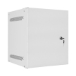 lanberg wall mounted rack 10 6u 280x310mm flat pack with metal door grey photo