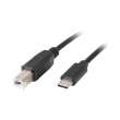 lanberg usb cm usb bm 20 cable 3m black photo