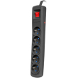 natec nsp 1713 bercy 400 5x french outlets surge protector black 15m photo