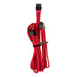 CORSAIR DIY CABLE PREMIUM INDIVIDUALLY SLEEVED SPLIT PCIE CABLE (2 CONNECTORS) TYPE4 (GEN4) RED