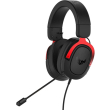 asus tuf gaming h3 over ear gaming headset red photo