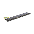 delock 43316 19 patch panel 24 port cat6 05 u black photo