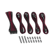 cablemod classic modmesh cable extension kit 8 8 series black red photo