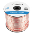 lanberg transparent speaker cable 2x40mm 100m photo