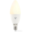 nedis wifilc11wte14 wi fi smart rgb led bulb e14 45w 350lm photo