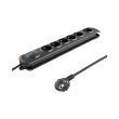 qoltec 50111 surge protector 6 sockets 18m me diakopti photo
