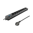 qoltec 50114 surge protector 8 sockets 3m me diakopti photo