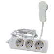 REV MULTIPLE SOCKET OUTLET 3-FOLD 2M WHITE 0012316114 WS