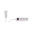 REV MULTIPLE SOCKET OUTLET 3-FOLD 5M WHITE + SWITCH 0012326115 WS