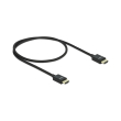 delock 85383 coaxial high speed hdmi cable 48 gbps 8k 60 hz black 05 m photo