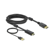 delock 85966 hdmi to displayport cable 4k 30 hz 5 m photo