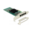 delock 89946 pci express x4 card 4 x rj45 gigabit lan i350 photo