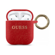 guess cover silicone for apple airpods gen 1 apple airpods gen 2 red guaccsilglre photo