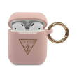 guess cover triangle for apple airpods gen 1 apple airpods gen 2 pink guaca2lstlpi photo