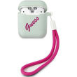 guess silicone case vintage for apple airpods gen 1 apple airpods gen 2 light blue guaca2lsvsbf photo