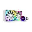 nzxt kraken x63 rgb water cooling white 280mm illuminated fans and pump photo
