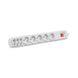 armac r8 5m 5x french outlets 3x europlug outlets surge protector me diakopti grey photo