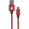 spartan gear double sided usb cable type c 2m red photo