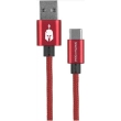 spartan gear double sided usb cable type c 2m red photo