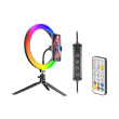 tracer rgb ring lamp 26cm with remote control and tripod photo tracer rgb ring lamp 26cm with remote control and tripod photo