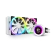 nzxt kraken z53 rgb water cooling white 240mm illuminated fans and pump photo