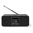 nedis rdin5005bk internet radio 42 w dab fm bluetooth remote control black silver photo