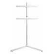 nedis tvsm5250wt tv floor stand 49 70 up to 40 kg solid v base design white photo