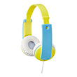 jvc ha kd7 yellow blue kid headphones photo