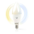 nedis wifilrw10e14 smartlife led bulb e14 470lm 49w warm to cool white candle photo