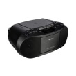 sony cfd s70b cd casette boombox with radio black photo