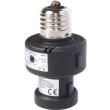 maclean mce21 automatic light bulb holder dusk dawn sensor detection e27 100w black photo