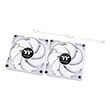 thermaltake ct120 pc cooling fan white 2 pack 4 pin pwm photo