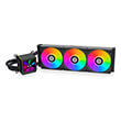 lian li galahad ii lcd 360 black aio gpu liquid cooler with argb fans photo