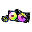 lian li galahad ii trinity 240 sl inf black aio gpu liquid cooler with argb infinity fans photo