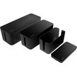 LOGILINK KAB0077 CABLE BOX SET 3 SIZES BLACK