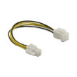 delock 82428 extension cable p4 4 pin male p4 4 pin female 15cm photo