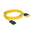 delock 82856 sata 3 extension cable 1m yellow photo