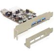 delock 89281 3 x external 1 x internal usb 30 pci express card photo