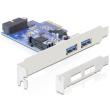 delock 89315 2 x external 1 x internal 19pin usb 30 pci express card photo delock 89315 2 x external 1 x internal 19pin usb 30 pci express card photo