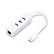 tp link ue330 usb 30 3 port hub gigabit etherne photo